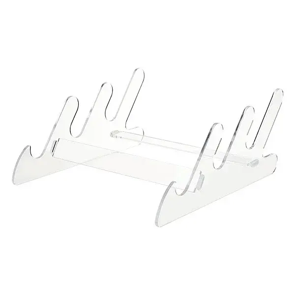 1 Set 3-Tier Assembled Acrylic Keyboard Display Stand Shelf