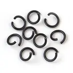 Spray Painted Iron Open Jump Rings
