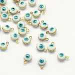 Golden Tone Brass Enamel Charms