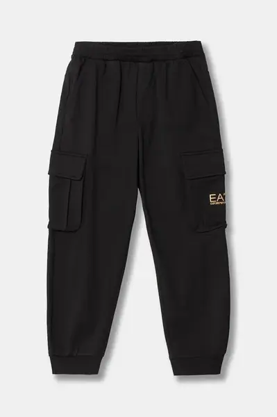 Detské bavlnené tepláky EA7 Emporio Armani