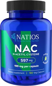 NATIOS NAC N-Acetyl Cysteine 597 mg 180 kapslí