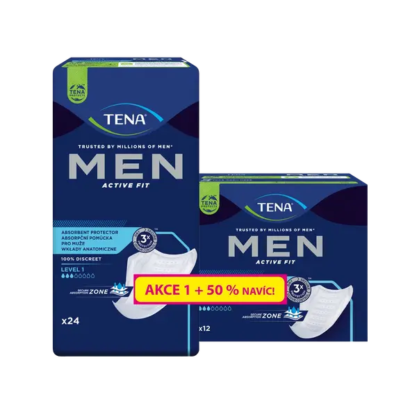 TENA Men Level 1 (50% navíc) 36 ks