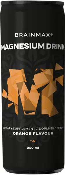 BRAINMAX Magnesium drink, hořčík, pomeranč 250 ml