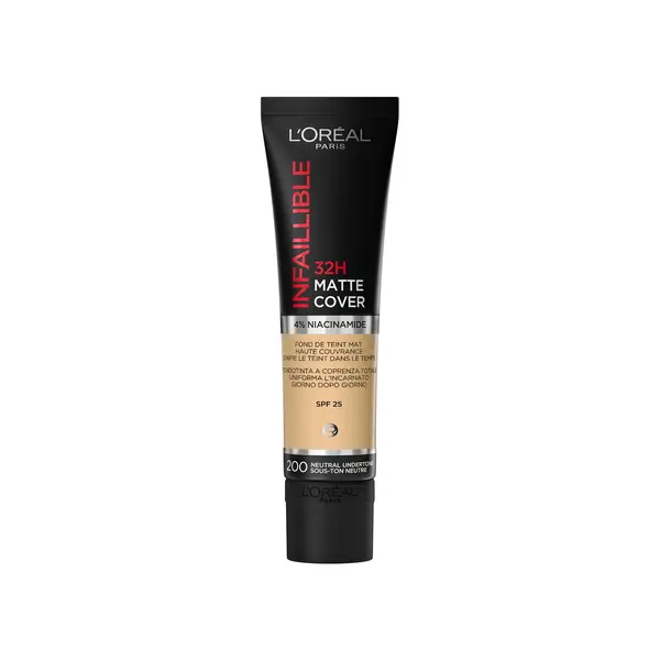 L'ORÉAL PARIS Infaillible 32H Matte Cover 200 Neutral Undertone make-up 30 ml