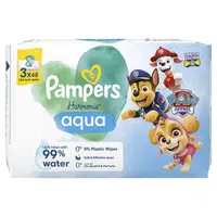 PAMPERS Dětské vlhčené ubrousky, Harmonie Aqua 144 ks