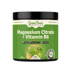GREENFOOD NUTRITION Magnesium Citrate +Vitamin B6, juicy apple 150 g