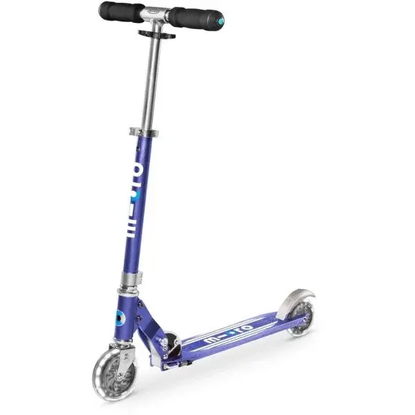 Micro SPRITE LED Skládací koloběžka, modrá, velikost