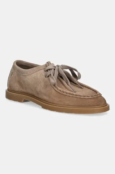 Semišové mokasíny Tommy Hilfiger LIGHTWEIGHT SUEDE APRON TOE