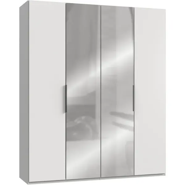 MID.YOU ŠATNÍ SKŘÍŇ S OTOČNÝMI DVEŘMI, bílá, 200/236/58 cm