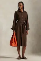 Šaty s příměsí lnu Polo Ralph Lauren