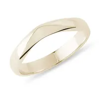 Minimalistická pánska svadobná obrúčka zo zlata KLENOTA