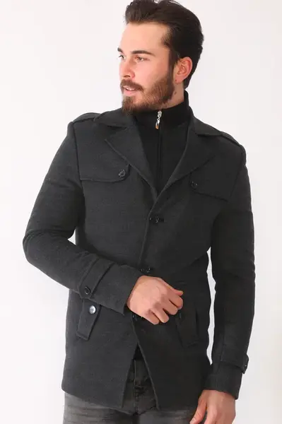 Pánsky kabát Dewberry antracitový