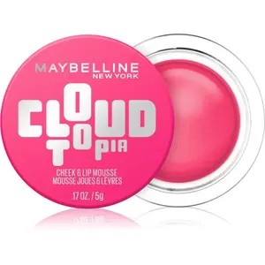 MAYBELLINE NEW YORK CloudTopia matná krémová tvářenka na rty a tváře odstín 04 Pink DayDream 5 g