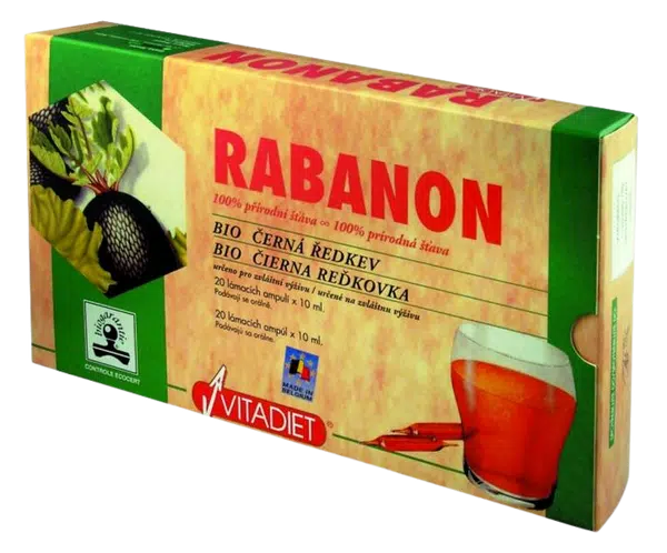 VITADIET Rabanon extrakt z černé ředkve ampule 20 x 10 ml