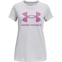 Under Armour LIVE SPORTSTYLE GRAPHIC SS Dívčí triko, šedá, velikost XL