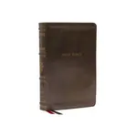 NKJV, Personal Size Reference Bible, Sovereign Collection, Leathersoft, Brown, Red Letter, Comfort Print - Thomas Nelson