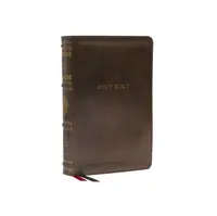 NKJV, Personal Size Reference Bible, Sovereign Collection, Leathersoft, Brown, Red Letter, Comfort Print - Thomas Nelson