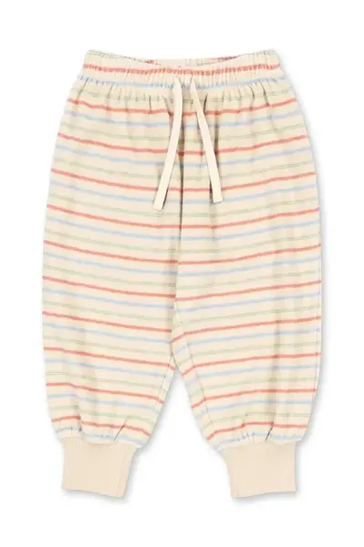 Dětské bavlněné tepláky Konges Sløjd ITTY RIB SWEAT PANTS GOTS