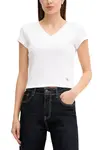 Calvin Klein Jeans bílé tričko s krátkým rukávem