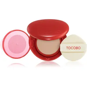 TOCOBO Apple Dewy Fit Cushion dlhotrvajúci make-up v hubke SPF 50+ odtieň 21W Vanilla 15 g