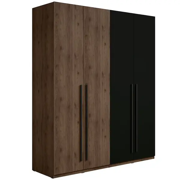 Skriňa Wenecja 20 orech elegant/čierna onyx