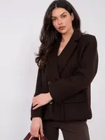 Dámska tmavohnedá bunda