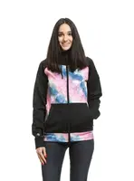 Meatfly dámská technická mikina Alisha Color Bubbles | Černá | Velikost L