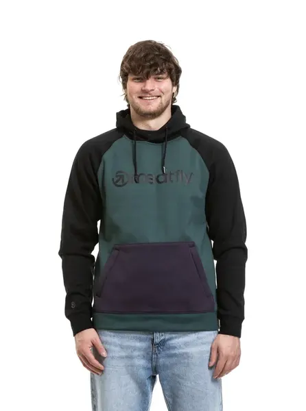 Meatfly pánská technická mikina Gravel Purple / Botanical | Fialová | Velikost M