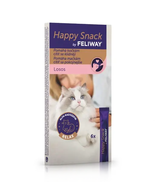 Feliway Happy Snack losos 6x15 g