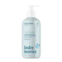 ATTITUDE Dětský šampon a tělové mýdlo (2 v 1) Baby leaves s vůní Good night 473 ml