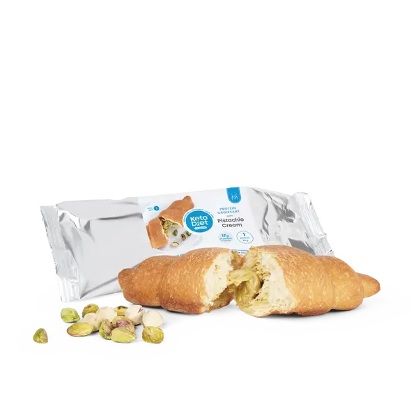 KetoDiet Proteinový croissant s pistáciovou náplní (1ks - 1 porce)