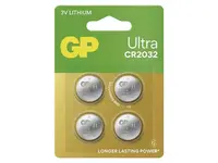 Baterie CR2032 GP Ultra lithiová 4ks