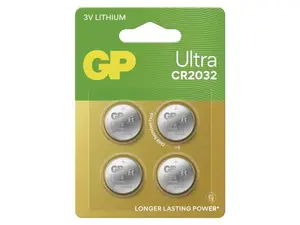 Baterie CR2032 GP Ultra lithiová 4ks