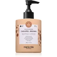 Maria Nila Colour Refresh jemná vyživující maska bez permanentních barevných pigmentů odstín Caramel Brown 7.35 300 ml