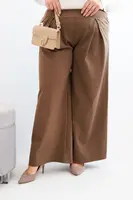 Plus size nohavice s širokými nohavicami