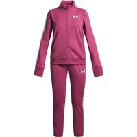 Under Armour EM KNIT TRACK SUIT Dívčí sportovní souprava, červená, velikost L