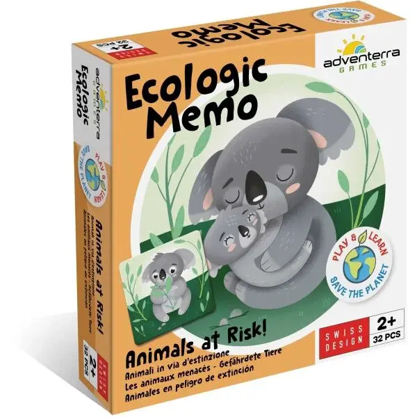 ADVENTERRA GAMES ZVIERATÁ V OHROZENÍ Pamäťová hra, mix, veľkosť