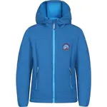ALPINE PRO OMANO Detská softshellová bunda, modrá, veľkosť 104-110