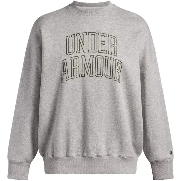 Under Armour RIVAL FLEECE VARSITY Dámská mikina, šedá, velikost S