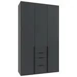 MID.YOU ŠATNÍ SKŘÍŇ S OTOČNÝMI DVEŘMI, barvy grafitu, 135/236/58 cm