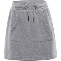 ALPINE PRO FOREDO Dětská letní sukně, šedá, velikost 116-122