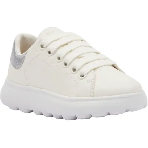 Geox J PUFFYPOP Dívčí tenisky, bílá, velikost