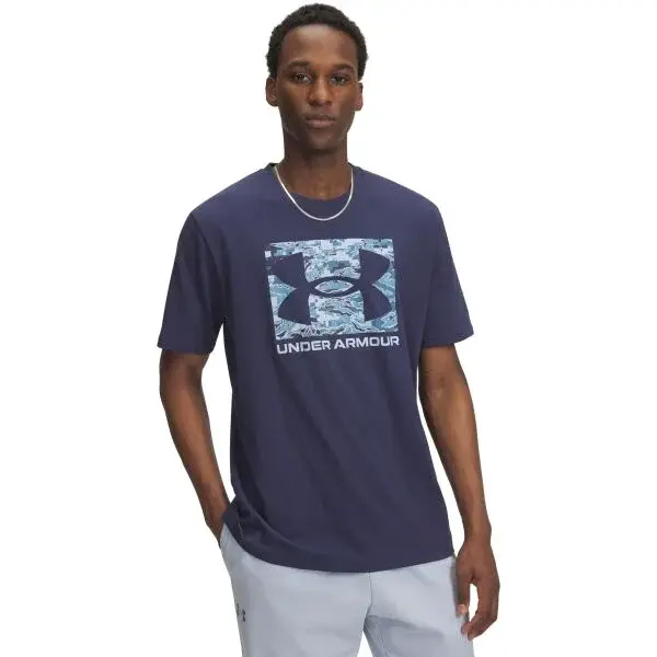 Under Armour ABC CAMO Pánské triko, tmavě modrá, velikost