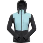 ALPINE PRO ZOLLA Dámska ultraľahká mikina, čierna, veľkosť