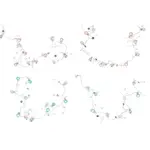 Vianočná girlanda 4as teplá biela 10 LED-Grundig