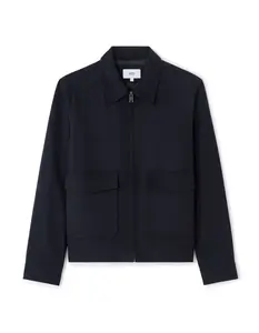 Tmavě modrá unisex bunda