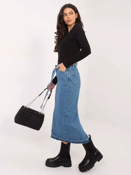 Dlouhá džínová sukně