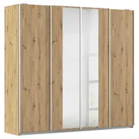 Rauch Möbel SKŘÍŇ S POSOUVACÍMI DVEŘMI, čiré, dub artisan, 226/211/62 cm