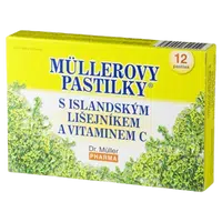 DR.MULLER Müllerovy pastilky s islandským lišejníkem 12 pastilek