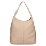 Dámská kožená kabelka přes rameno Italia Margo - béžová